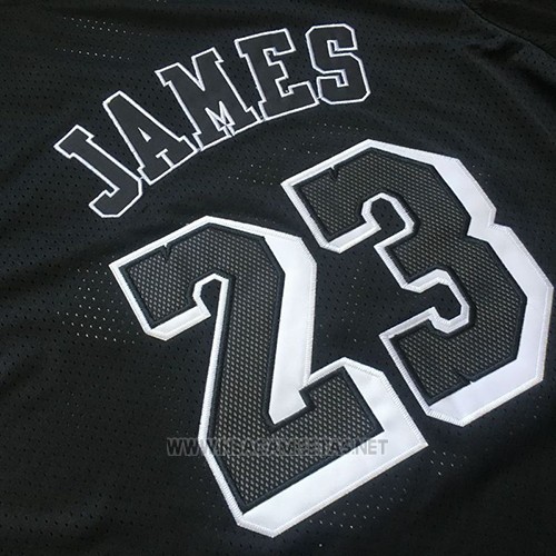 Camiseta Manga Corta Los Angeles Lakers Lebron James NO 23 Negro